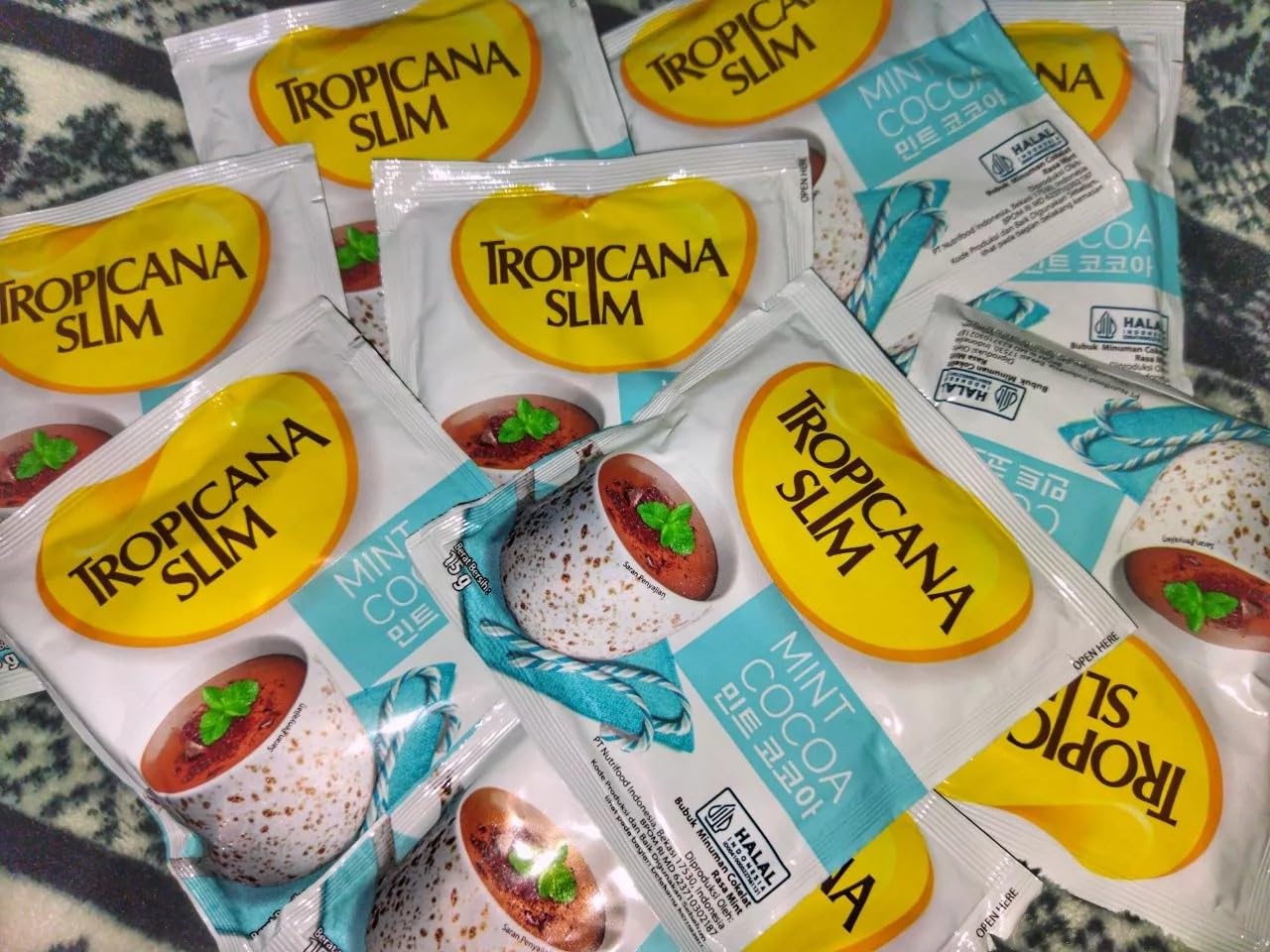 Amazon.com : Tropicana Slim Mint Cocoa 4-ct, 60 gram (1 box