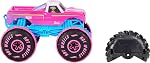 Véhicule jouet télécommandé Hot Wheels Barbie Monster Trucks, Camion télécommandé à l'échelle 1:24 avec pneus à action de prise pour la conduite tout-terrain