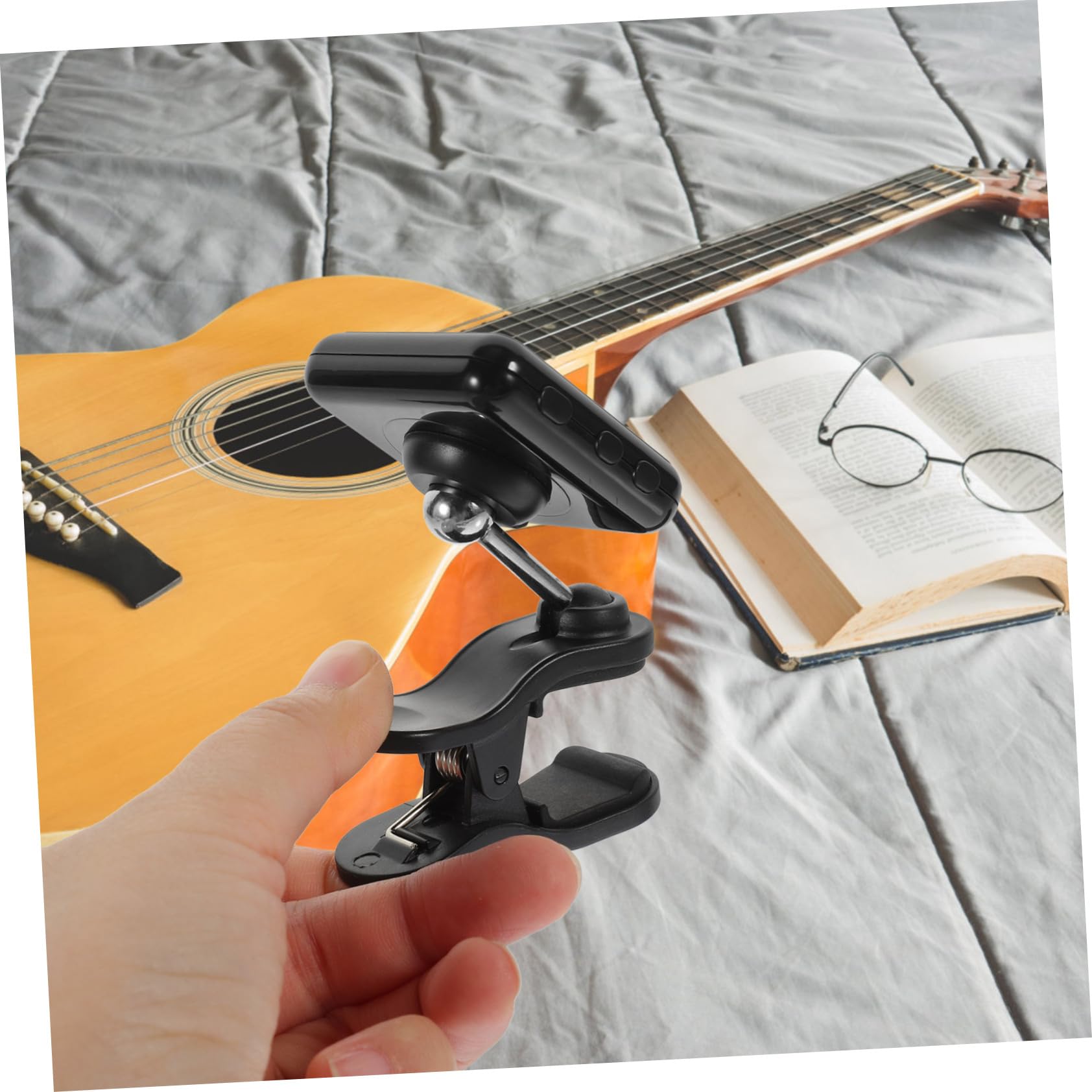 ERINGOGO Afinador De Ukelele y Violonchelo Recargable Afinador Multifuncional Pinza Para Guitarra Para Guitarra Para Afinar Instrumentos Conciertos y Prácticas