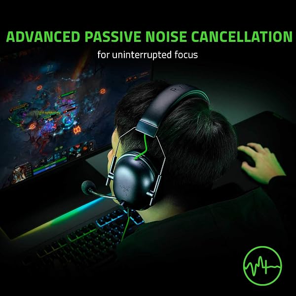 Razer BlackShark V2 X - Multi-Platform Wired Esports Headset (Triforce 50 mm Drivers, Advanced Passive Noise Cancellation, 7.1 Surround Sound, Hyperclear Cardioid Mic) Black - 5