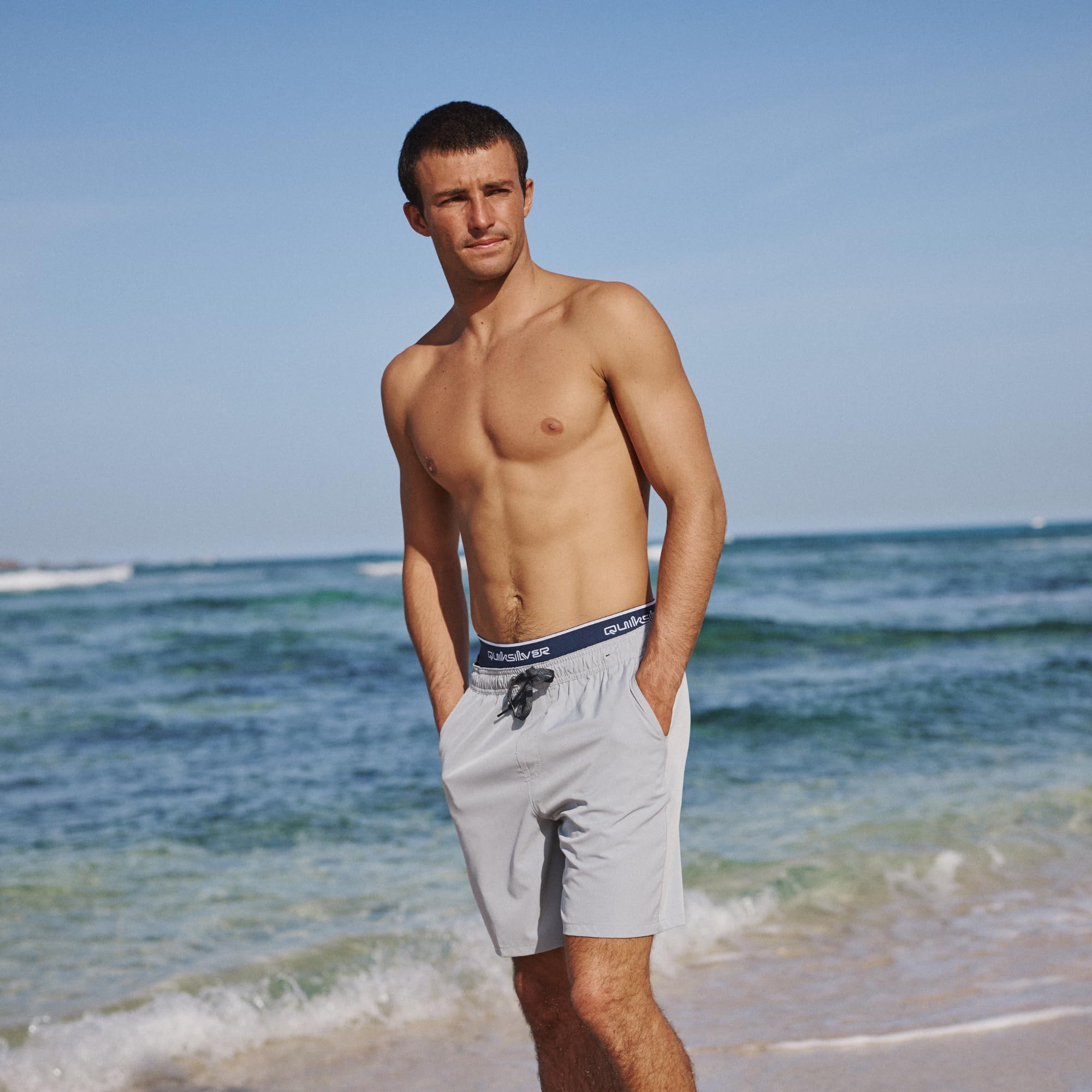 Quiksilver Paquete de 4 calzoncillos tipo bóxer para hombre