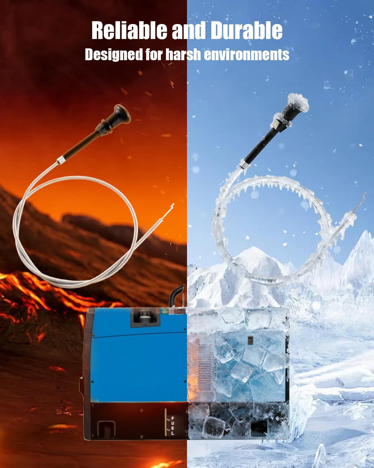 Control Push/Pull Replace 203993 Fit for Bobcat 250 NT Engine Driven Welding Generator CH-20 Engines, Snap-In 36.0"/with 1.75" Extension