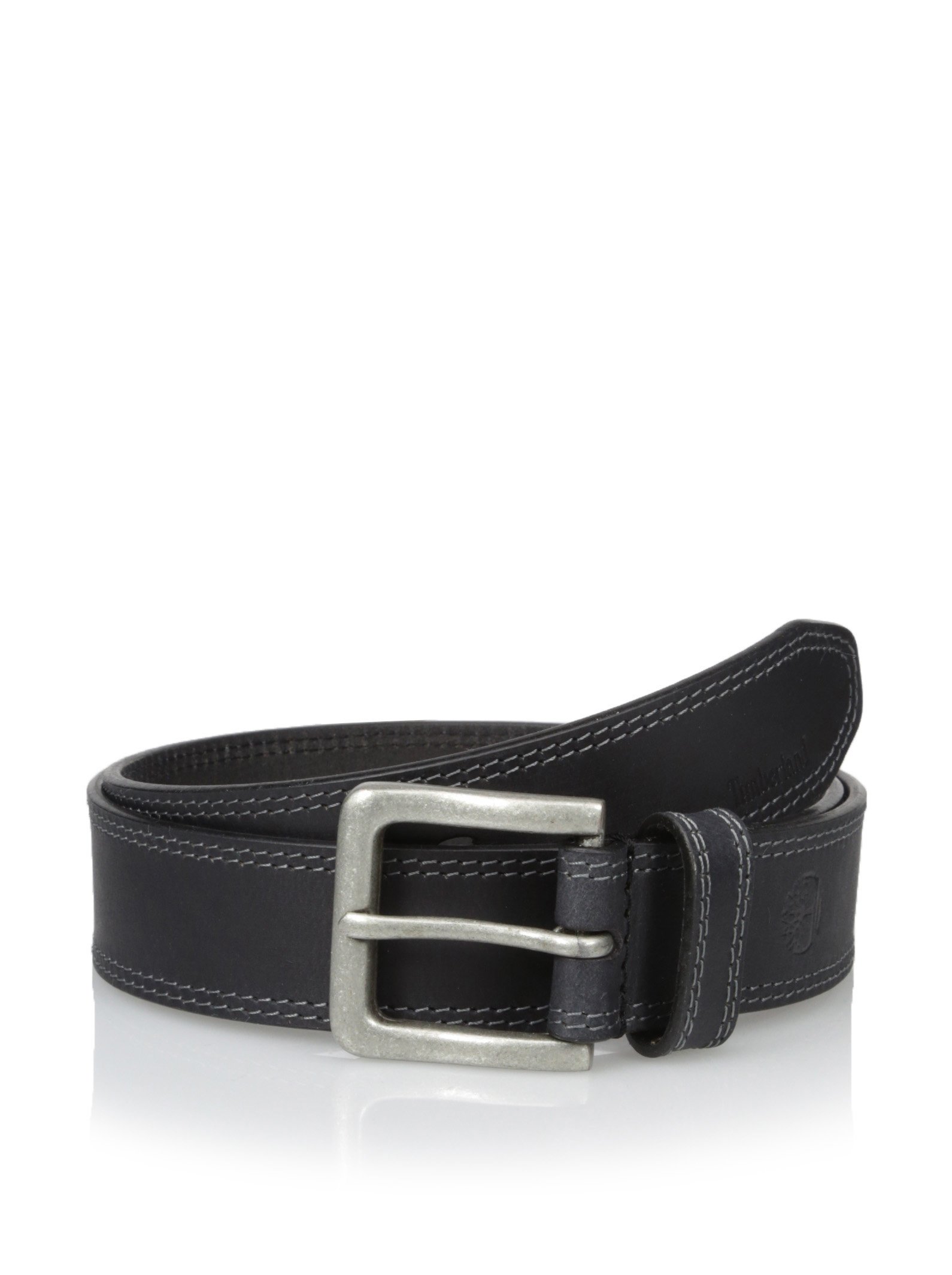 Timberland Men's 35mm Leather Belt, Black, 34 US