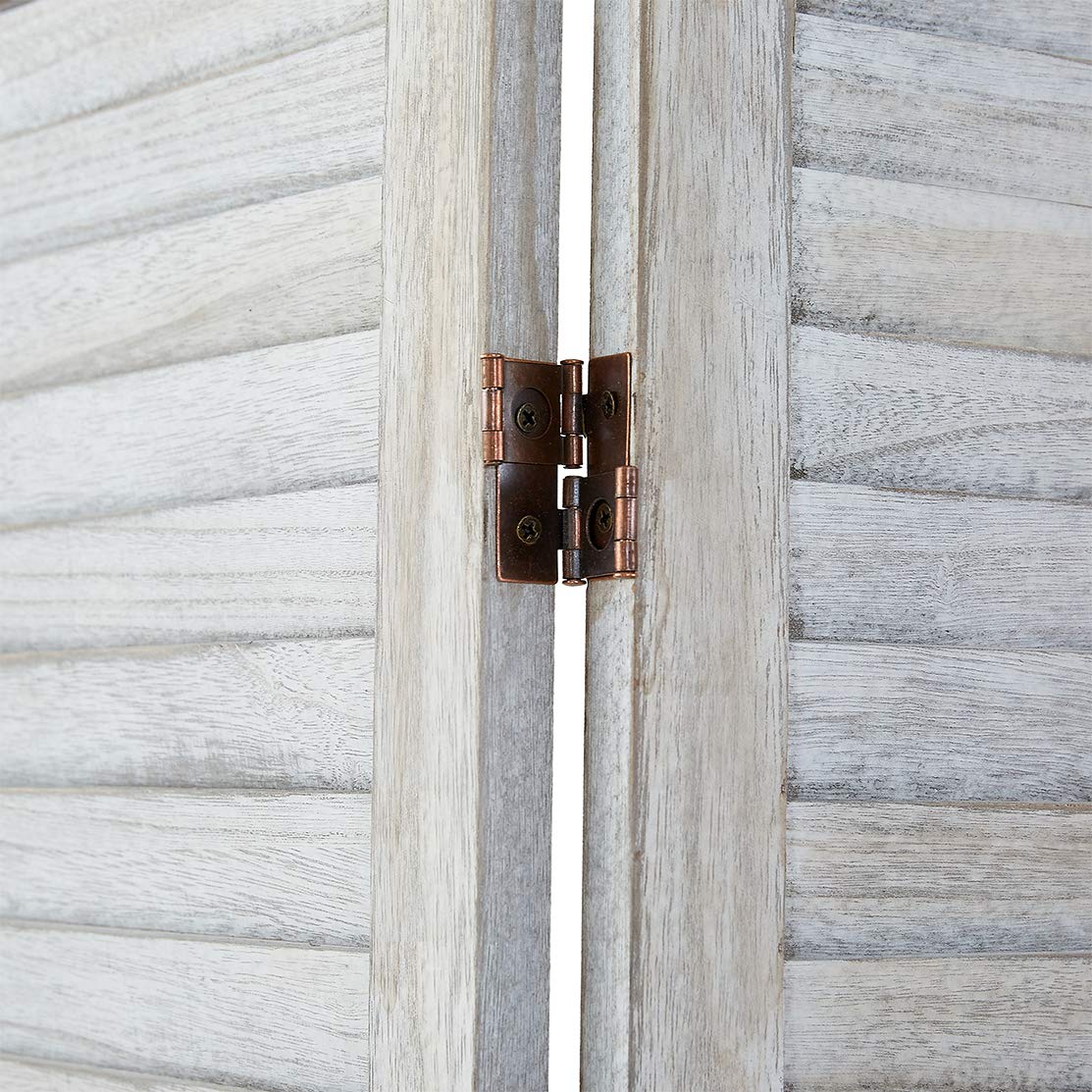 RHF 4 Panel 5.6 Ft Tall Partition Wood Room Divider, Wood Folding Room