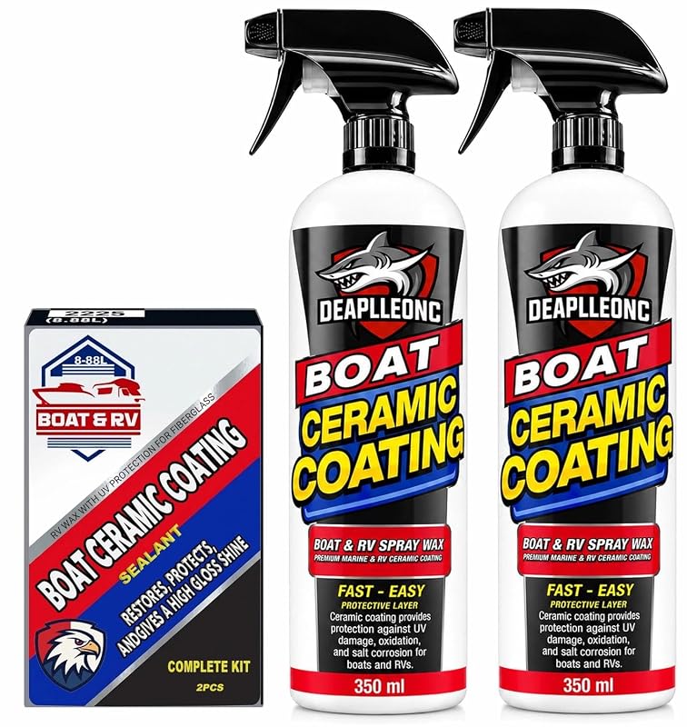 Cera Spray com Revestimento Cerâmico SiO2 para Barcos e RV DEAPLLEONC 2 unidades