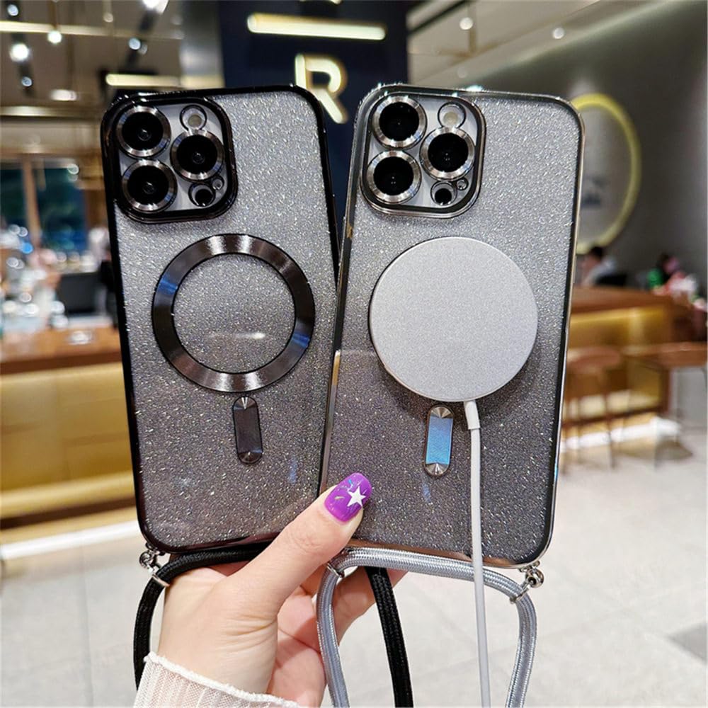 Amazon.co.jp: クロスボディストラップ グラデーショングリッター