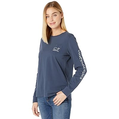 Vineyard Vines Long Sleeve Whale Print T Shirts Women