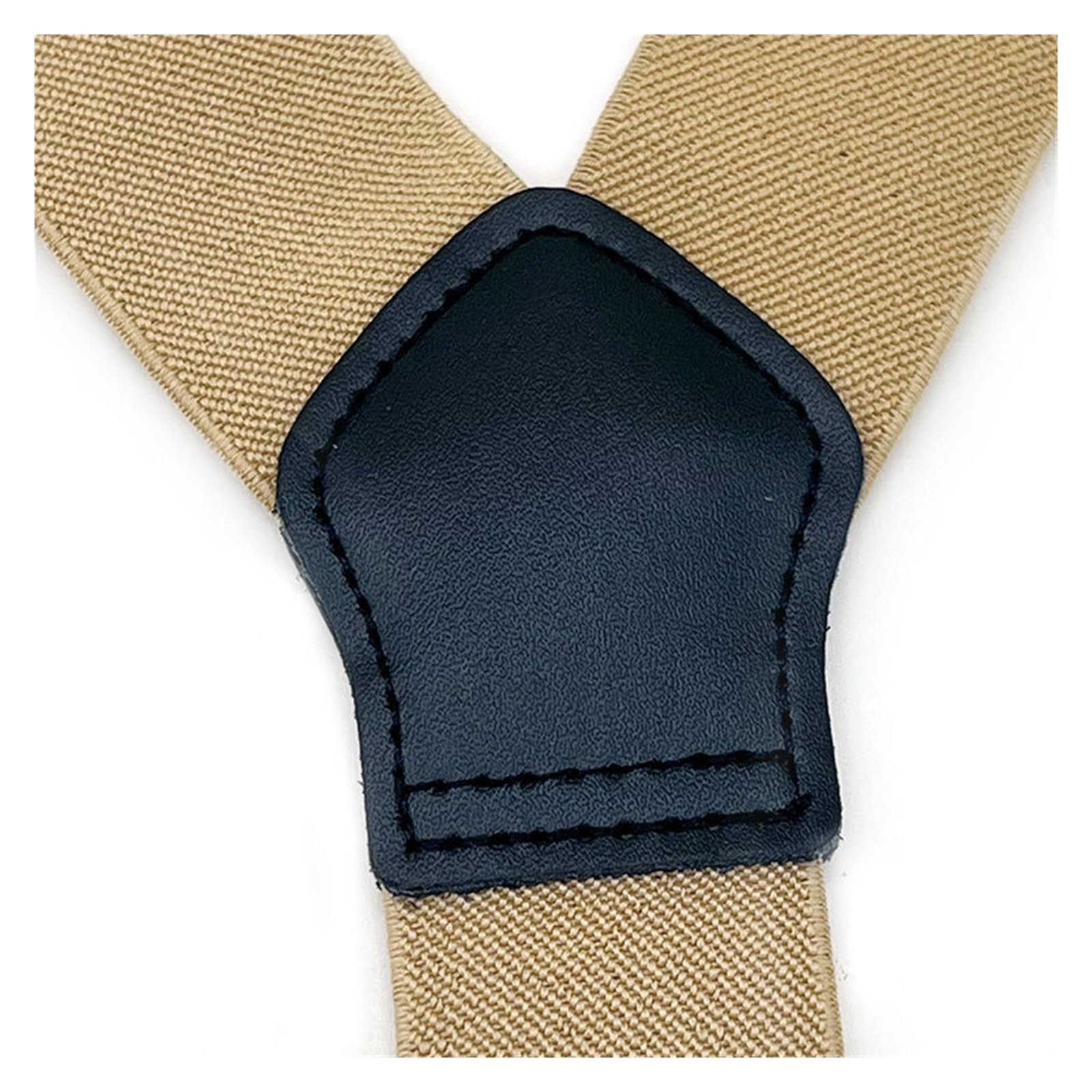 Tirantes vintage de piel sintética para hombre, con tirantes, 3,5 x 125 cm, tamaño grande (negro)