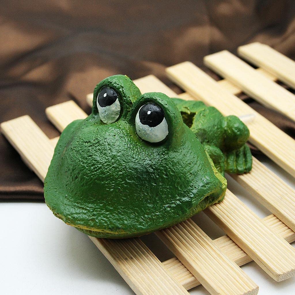 UJEAVETTE® Magic Underwater Bubbling Frog Ornament for Aquarium Fish Tank Decoration, Air Pump Operated