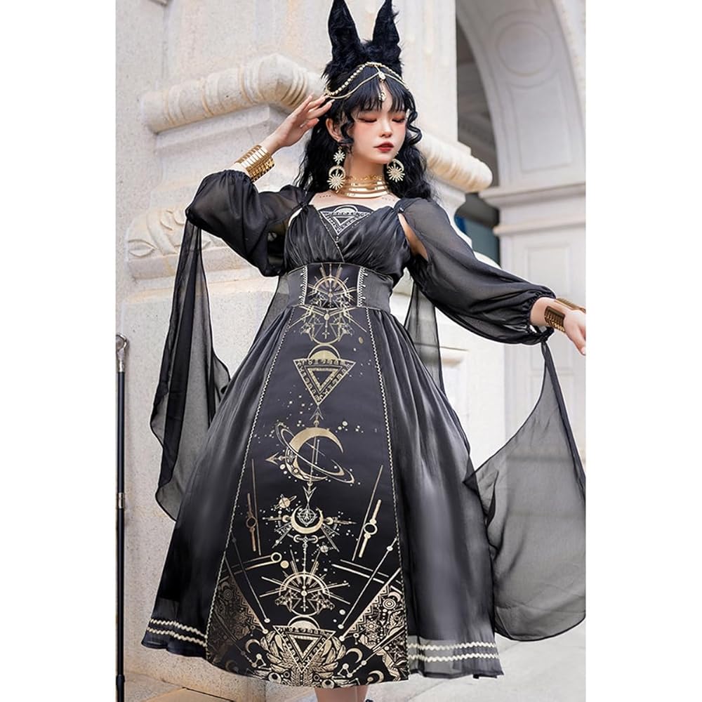 ゴスロリ・ロリータドレス　地雷系 OP 宮殿風 貴族風 お嬢様　ゴシック　お姫様 ゴスロリ・ロリータドレス 地雷系 OP 宮殿風 貴族風 お嬢様