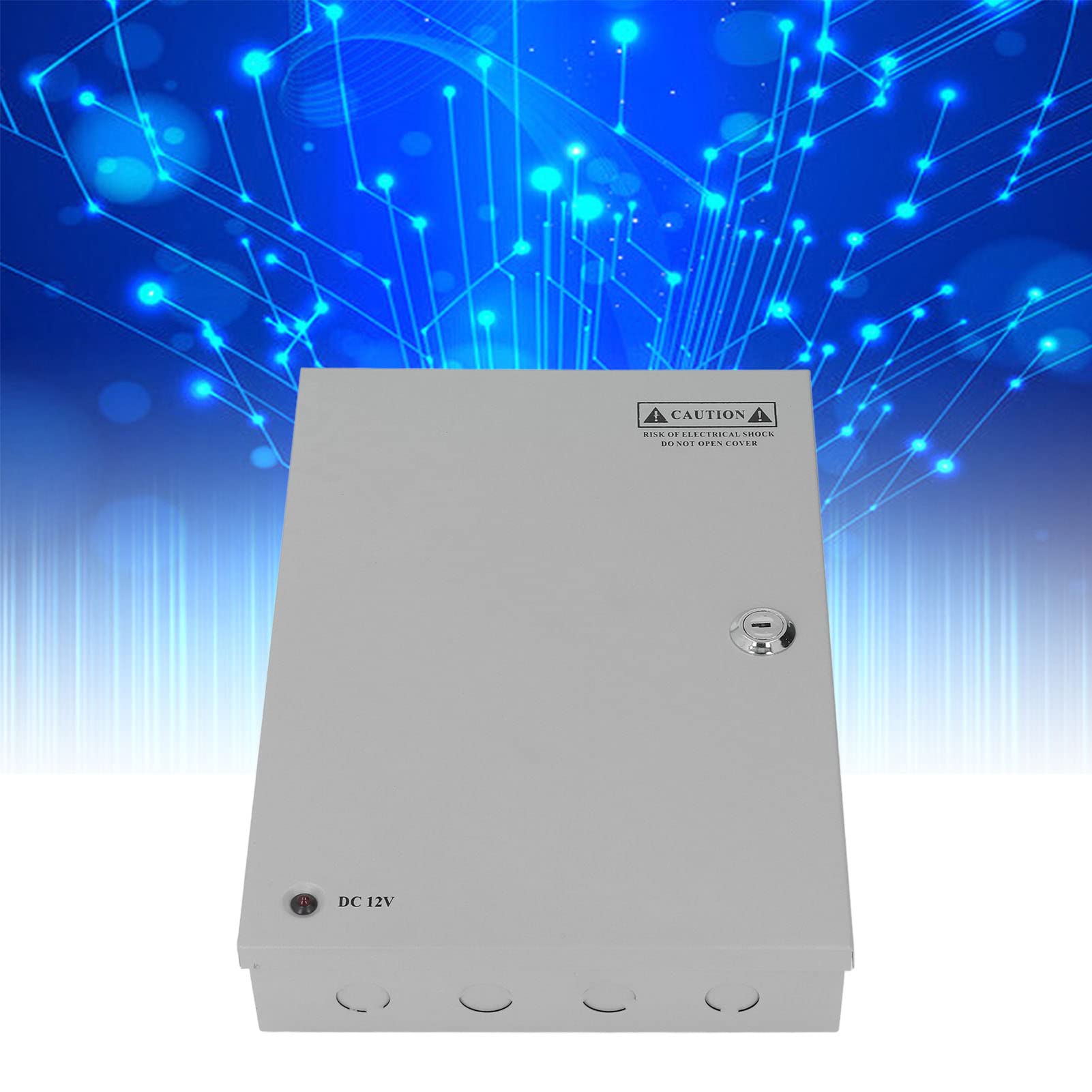 DC Box Box Box a 18 canali CCTV Alimentatore della telecamera con alloggiamento in metallo Lock CONNETTORE AC AC100V 220 V Ingresso DC12V Output DC12V (12V15A18CH)