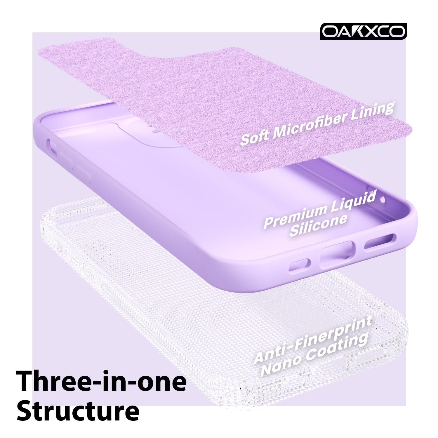 oakxco for iPhone 16 Pro Max Case Liquid Silicone, Soft Rubber Gel Elegant Aesthetic Basic Simple Cover, Cute Thin Slim TPU Matte Solid Color Plain Smooth Case for Women Girl, Light Pink — view 1251