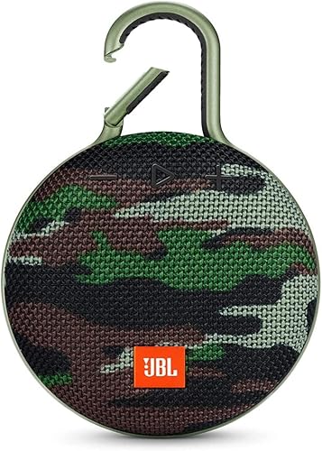 JBL Clip 3 camuflaje - Altavoz Bluetooth impermeable duradero y portátil hasta 10 horas de juego incluye altavoz con cancelación de ruido y