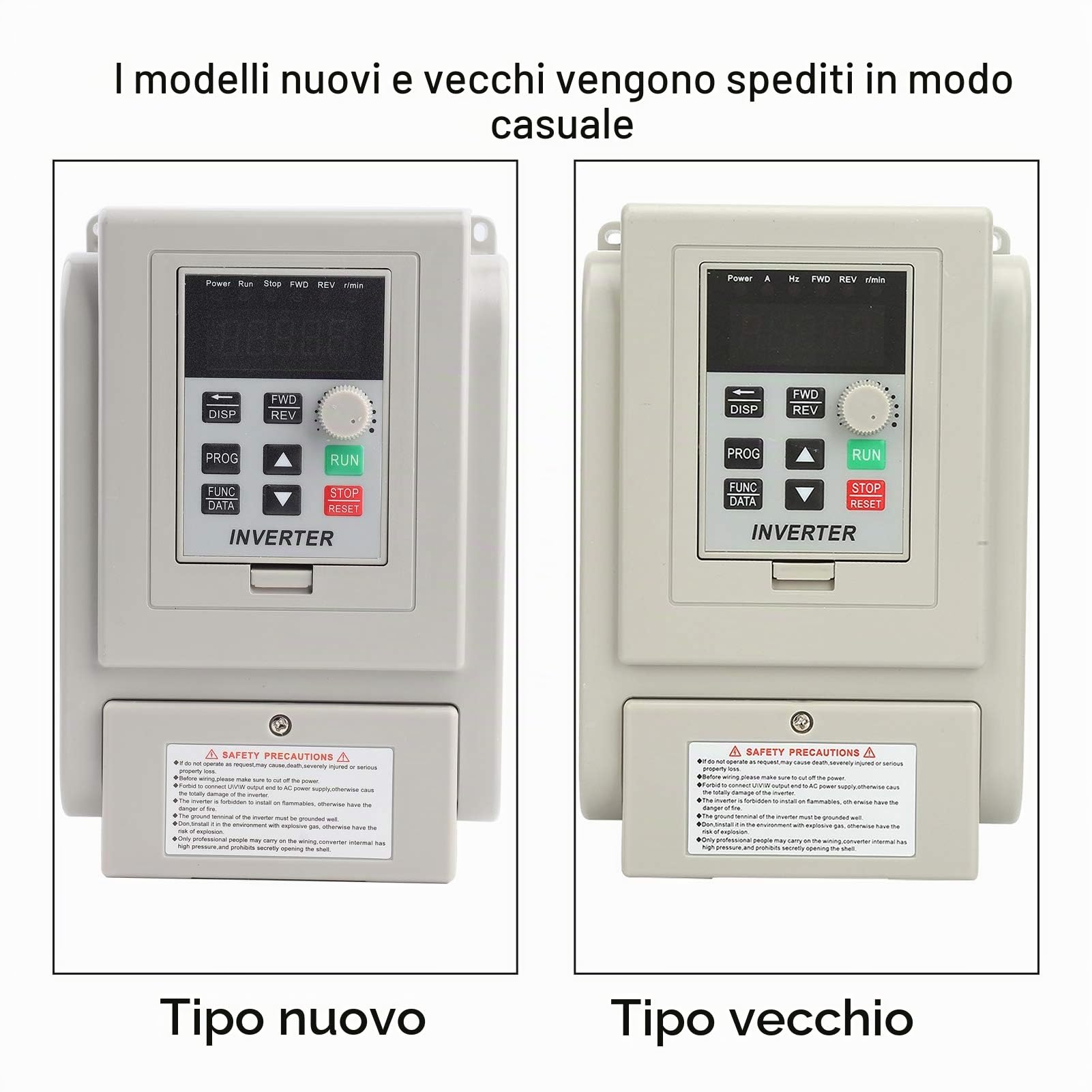 Inverter per Motori Monofase Inverter Drive AT2-0750X Inverter VFD 220V AC Inverter a Frequenza Variabile Regolatore di Velocit VFD per Motore 0,75kW