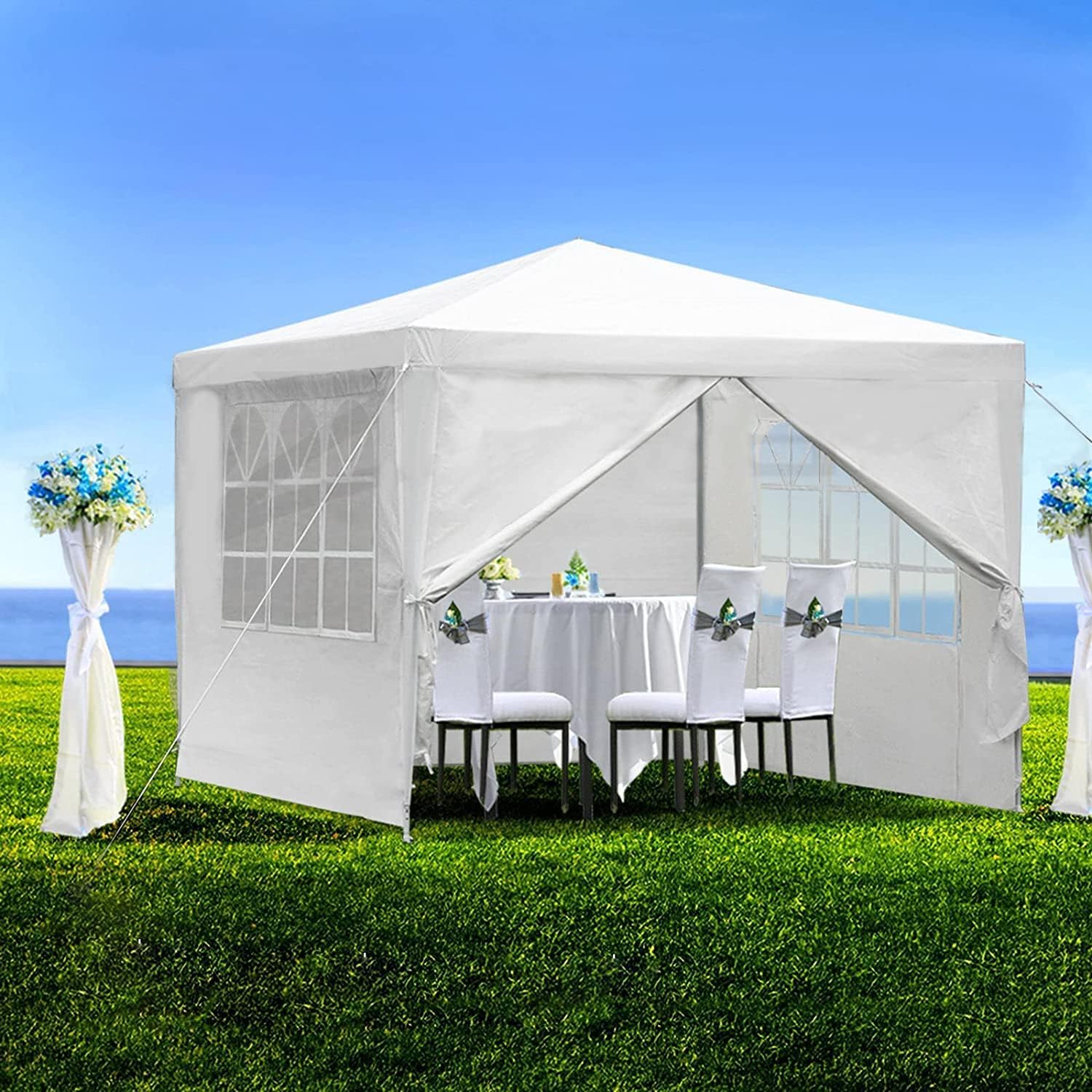 10'x10' Party Tent, Outdoor Tents for Parties, Graduation