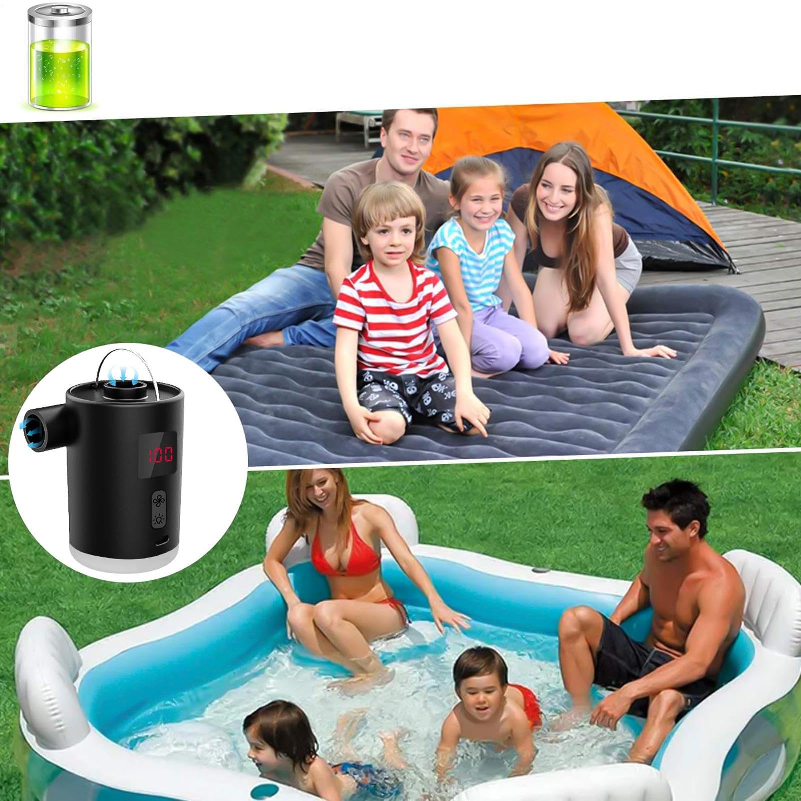 Pompe À Air Pour Matelas Pompe Électrique pour Matelas Pneumatique