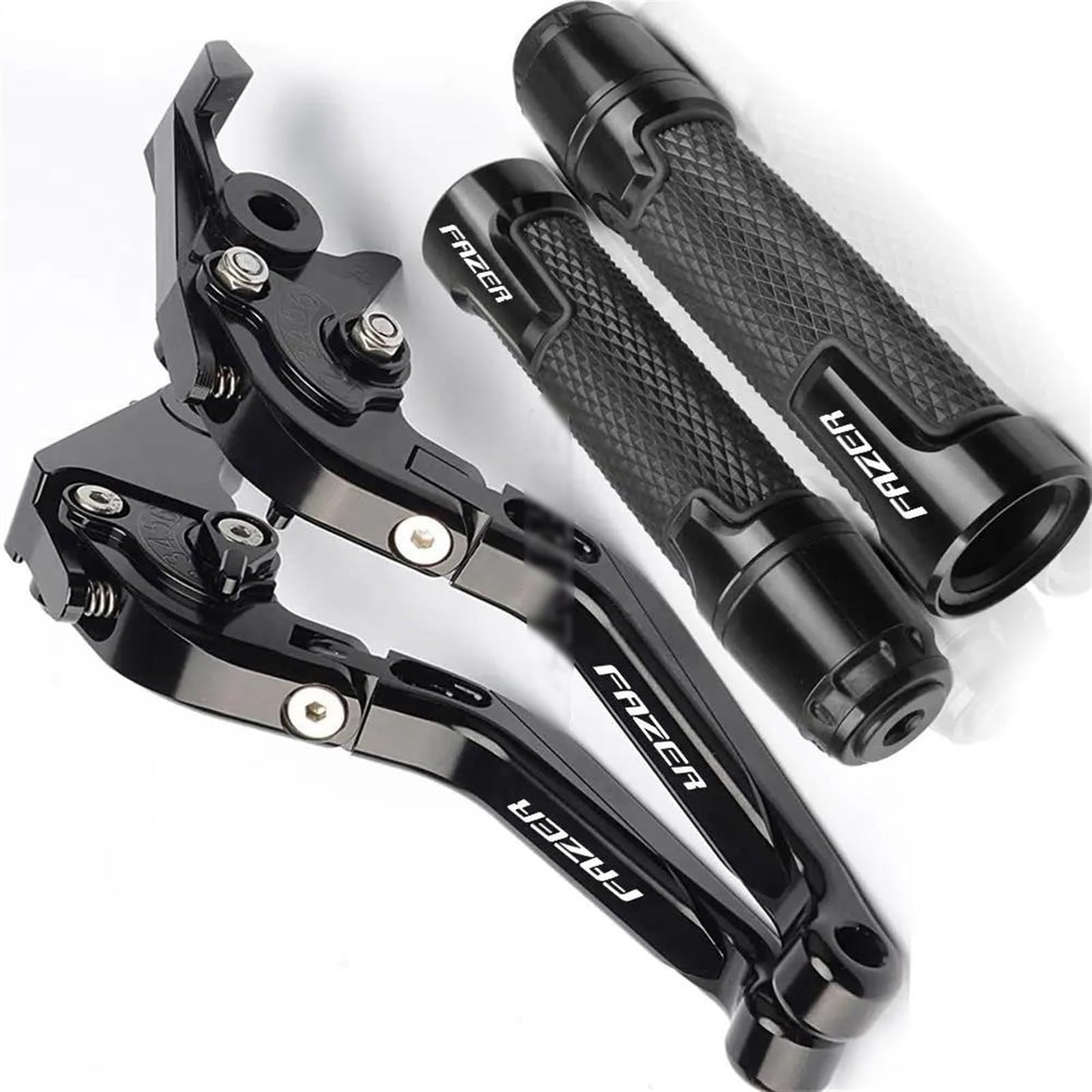 Poignée de guidon 22mm et leviers moto réglables pour rouler en Yamaha FZ6N Fazer au quotidien