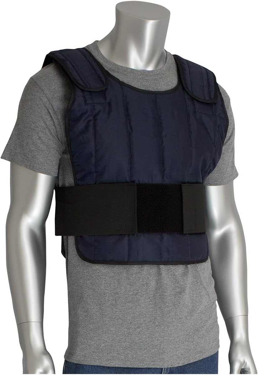 Shield Safety International 390-PCVKT1 EZ-Cool Phase Change Cooling System - Navy Vest & Cooling Packs (Pack of 5)