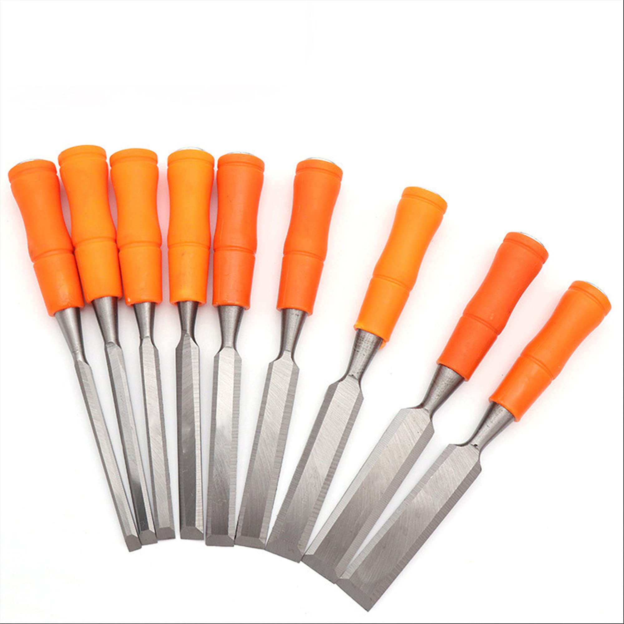 Cinceles para Madera 9pcs Juego de Formones para Madera para tallar a mano Juego de herramientas kit de cincel de Carpintería para Tallar Esculpir Cincelar Grabar Madera