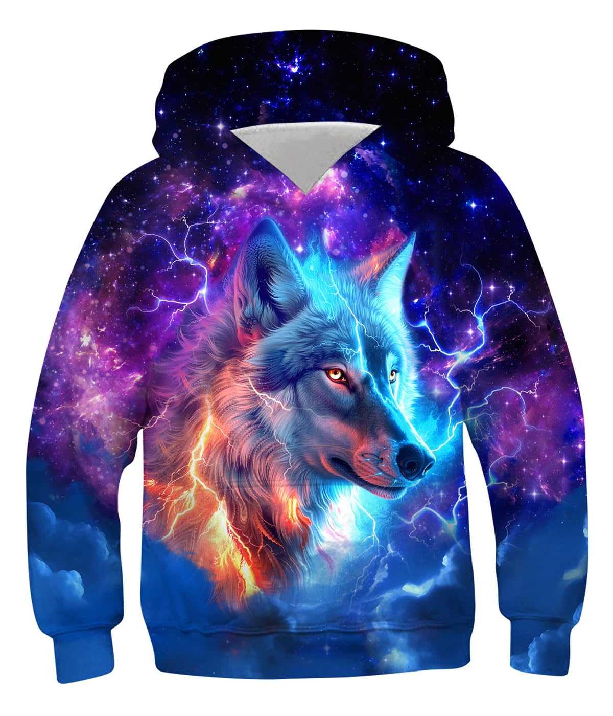 TUONROAD Boys Girls Hoodies 3D Printed Cool Hooded Lightweight 6-16T Hooded Pullover Sweatshirt for Kids