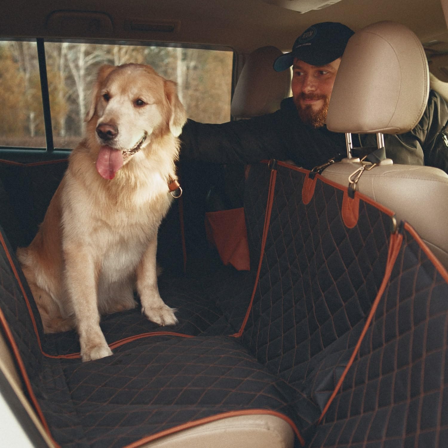 Dog Car Seat Cover Dog Car Hammock Back Seat Cover for Dogs Waterproof Dog Mat for Cars Pet Backseat Protector Dog Rear Seat Covers for Trucks