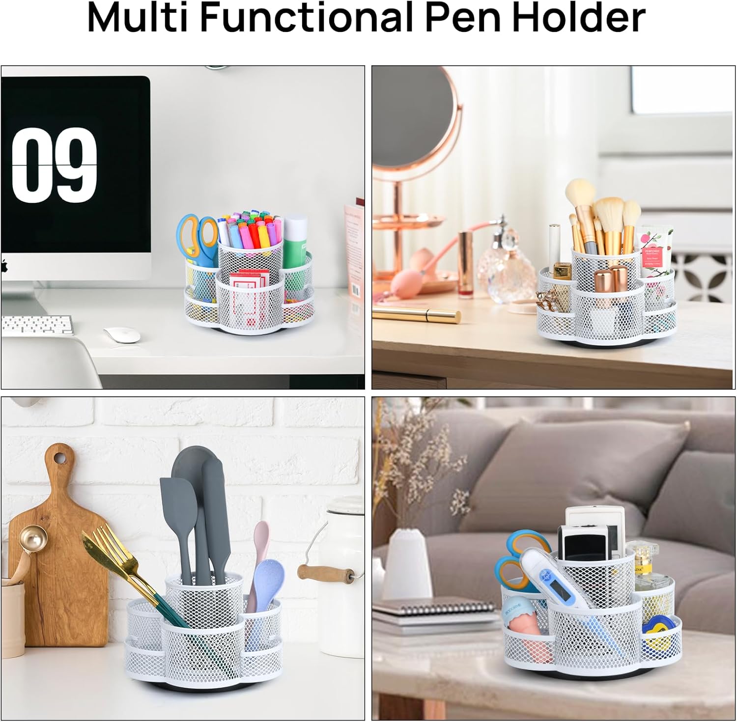 Desk Organizer, File Organizer for Desk with 2-Tier Paper Letter Tray, Drawer and 2 Pen Holder, Mesh Desktop Organization with Magazine Holder for Office Supplies Desk Organizer, File Organizer for Desk with 2-Tier Paper Letter Tray, Drawer and 2 Pen Holder, Mesh Desktop Organization with Magazine Holder for Office Supplies