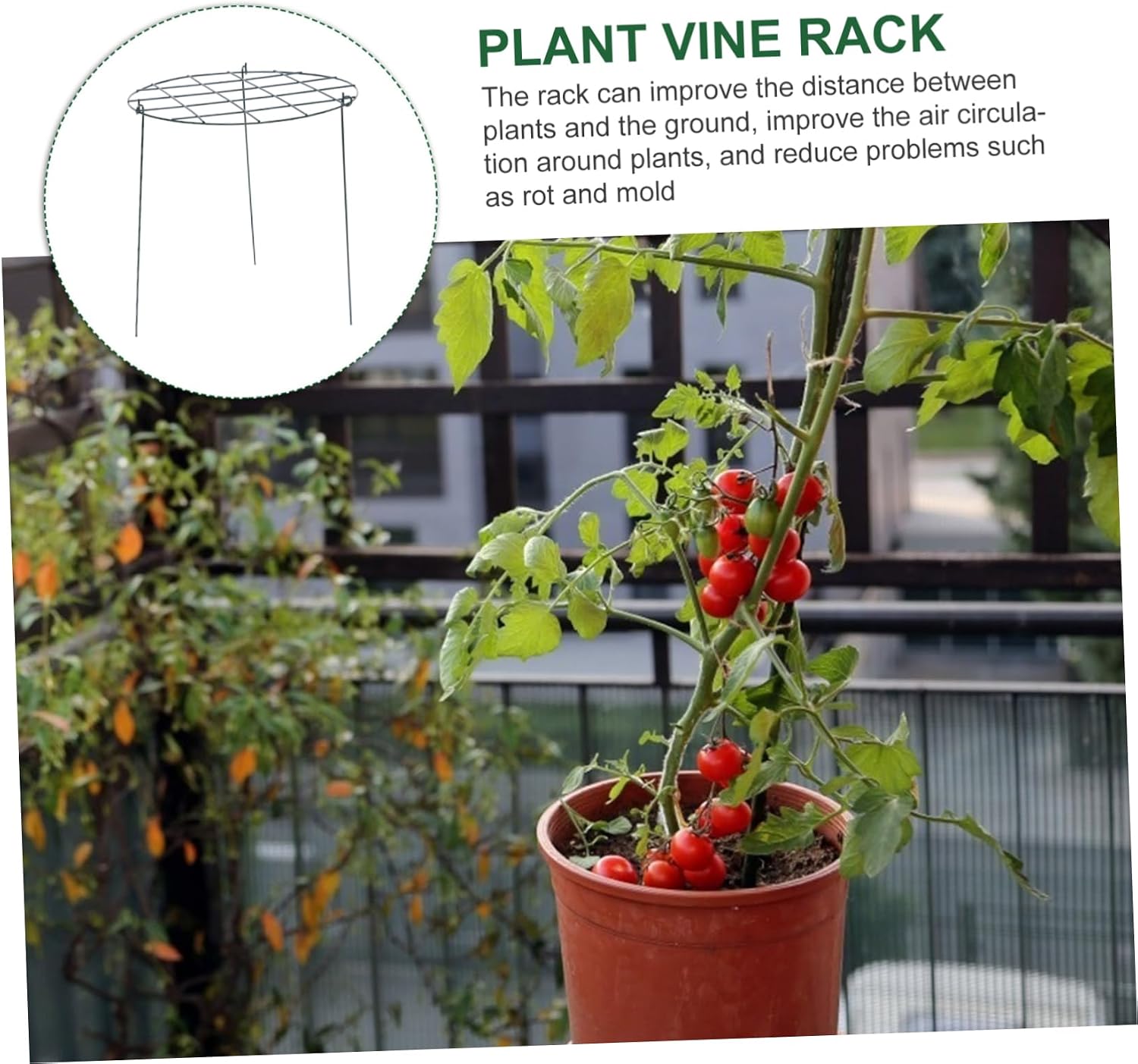 Gardening Vine Support Racks 2pcs Metal Grid Climbing Frames for Plants Easy to Assemble