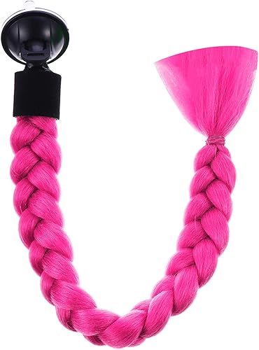 VOSAREA Trenzas desmontables para motocicleta, adorno de cola de caballo