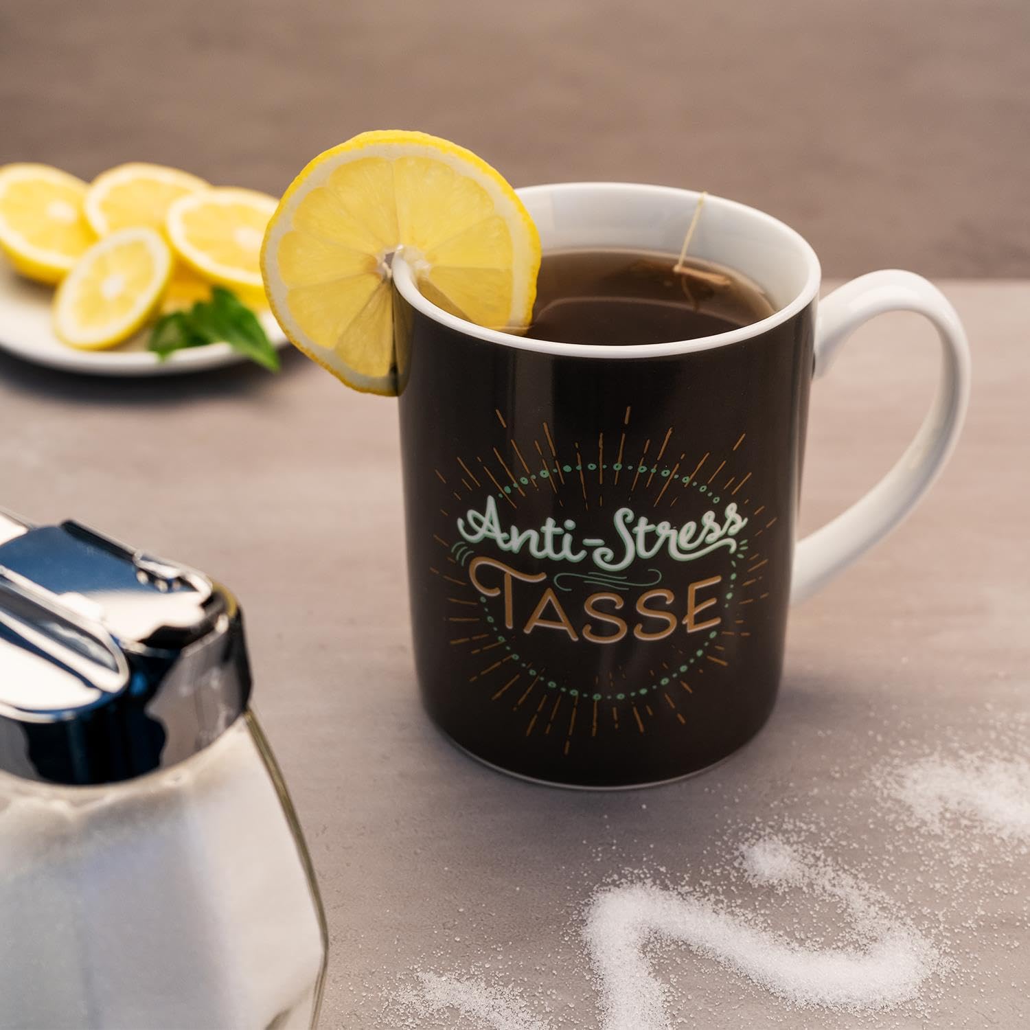 GRUSS & CO Tasse Motif Agitation | Tasse Amusante | Porcelaine