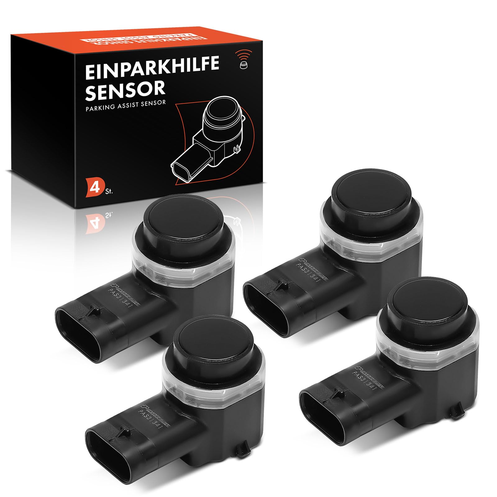 Frankberg 4 sensori di parcheggio anteriori e posteriori 31341633 | Compatibile con: S80 II 124, XC70II136, XC60 156, Q7 4LB, TT 8J3, X3 E83, XC60 I Van 156, TT R.o.a.d.s.t.e.r 8J9