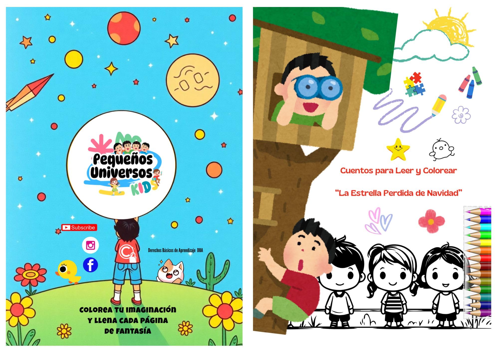 La Estrella Perdida de Navidad: Cuentos Para Leer y Colorear (Spanish Edition)