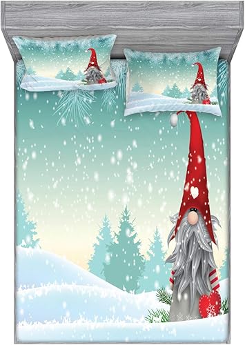 Miniatura 88 de Ambesonne Juego de sábanas bajeras y fundas de almohada, dibujos de aviones antiguos, vuelos clásicos con fechas, estilo vintage, diseño nostálgico,