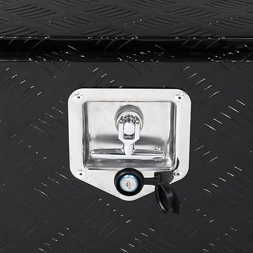 Miniatura 3 de Caja de herramientas de aluminio para camión de 24 pulgadas de largo x 18 pulgadas de alto x 17 pulgadas de ancho, con cerradura y llaves de mango