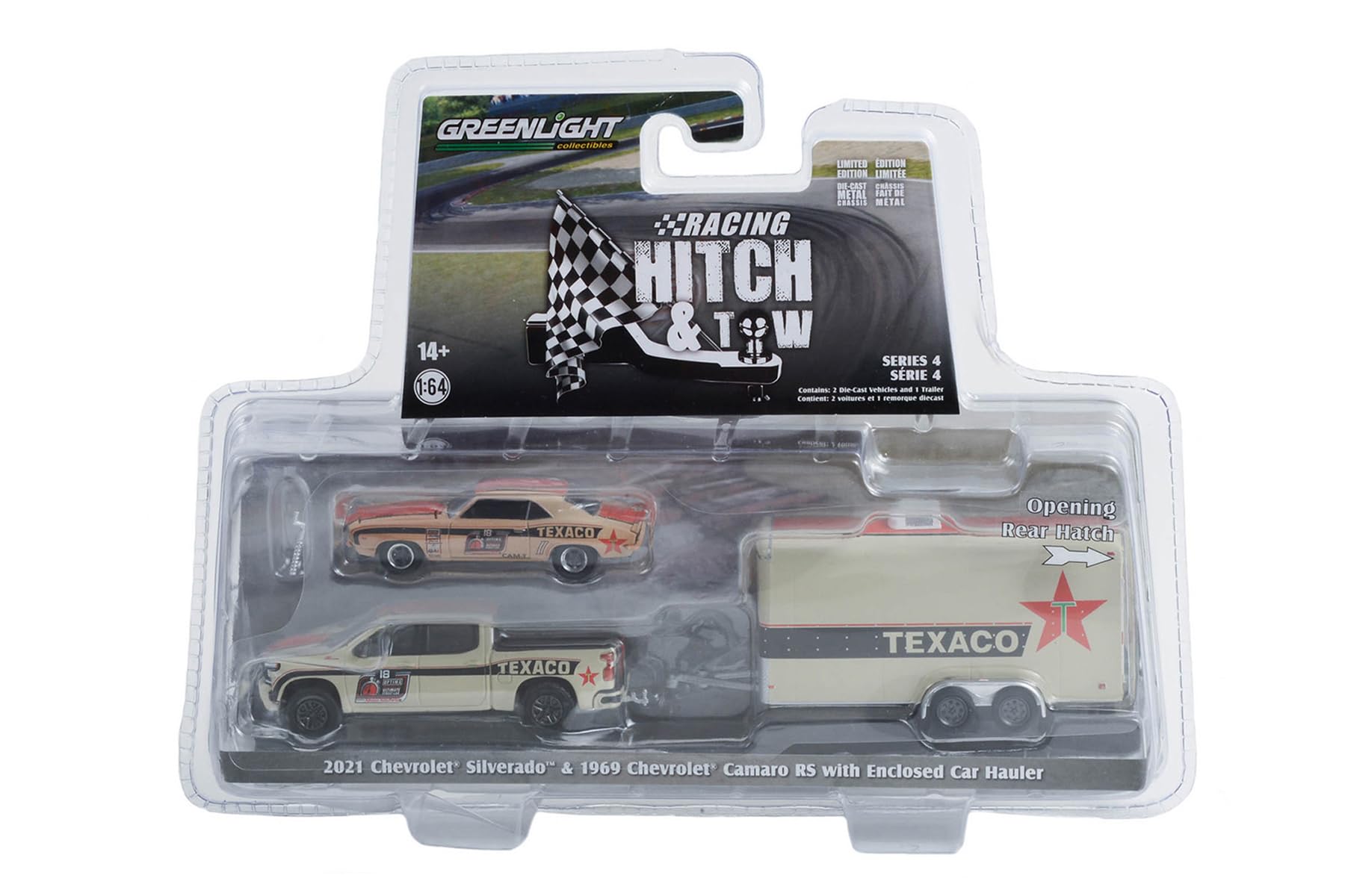 ミニカー Greenlight 1/64 HITCH & TOW Green Light Collectibles 1:64 scale Diecast Model Car Set