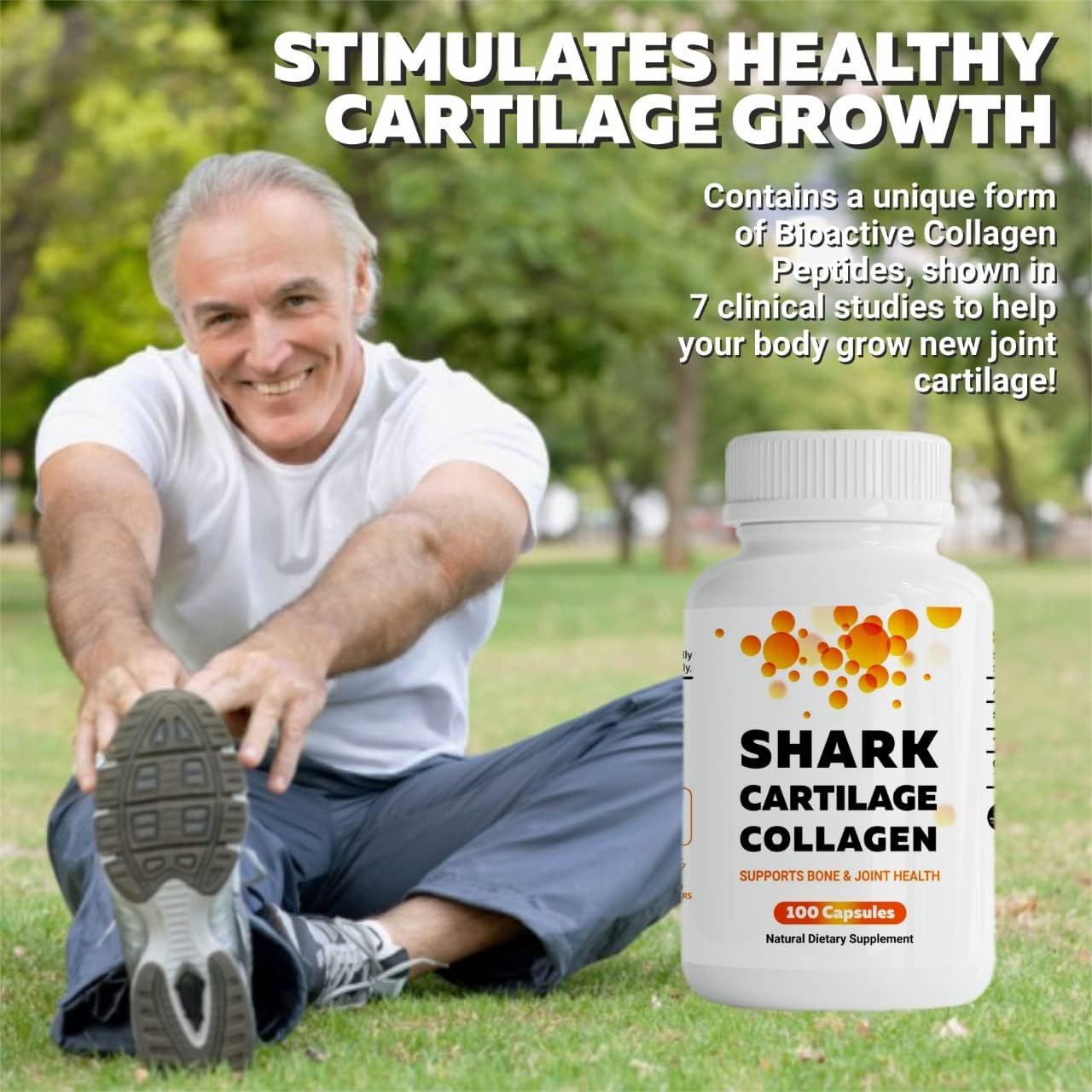 FabLab Cartilage Collagen Supplement - Nutritional Supplement for Joint, Nerve & Bone Support - Non-GMO, Anti-Aging Dietary Product with Hydrolyzed Peptides, Hyaluronic Acid - 500mg