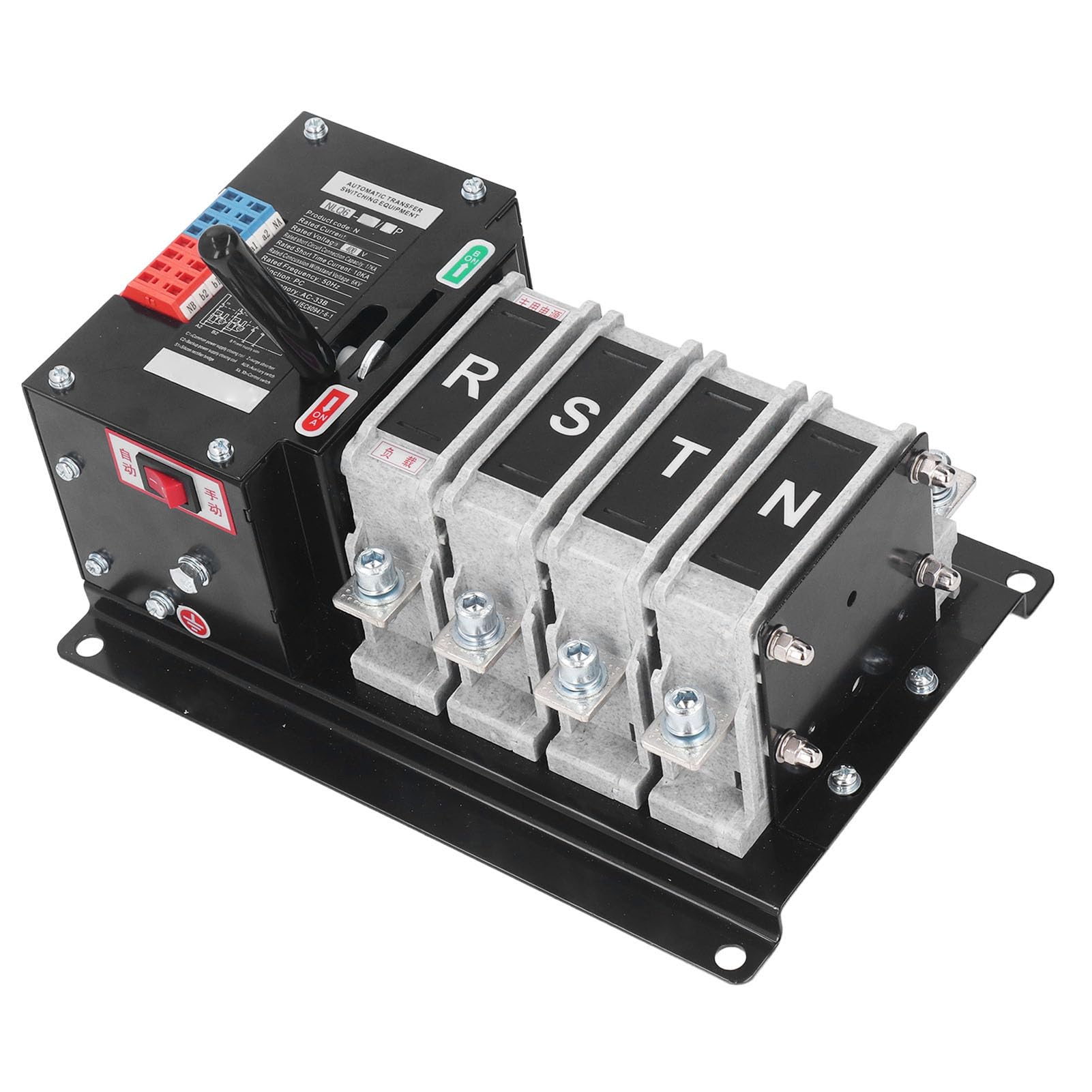 Dual Power Automatischer Transferschalter 4P AC400V Automatischer Transferschalter PC Flammhemmende Silberkontakte Millisekunden-Umschaltung Automatisches Handbuch für Generator Factory Mall