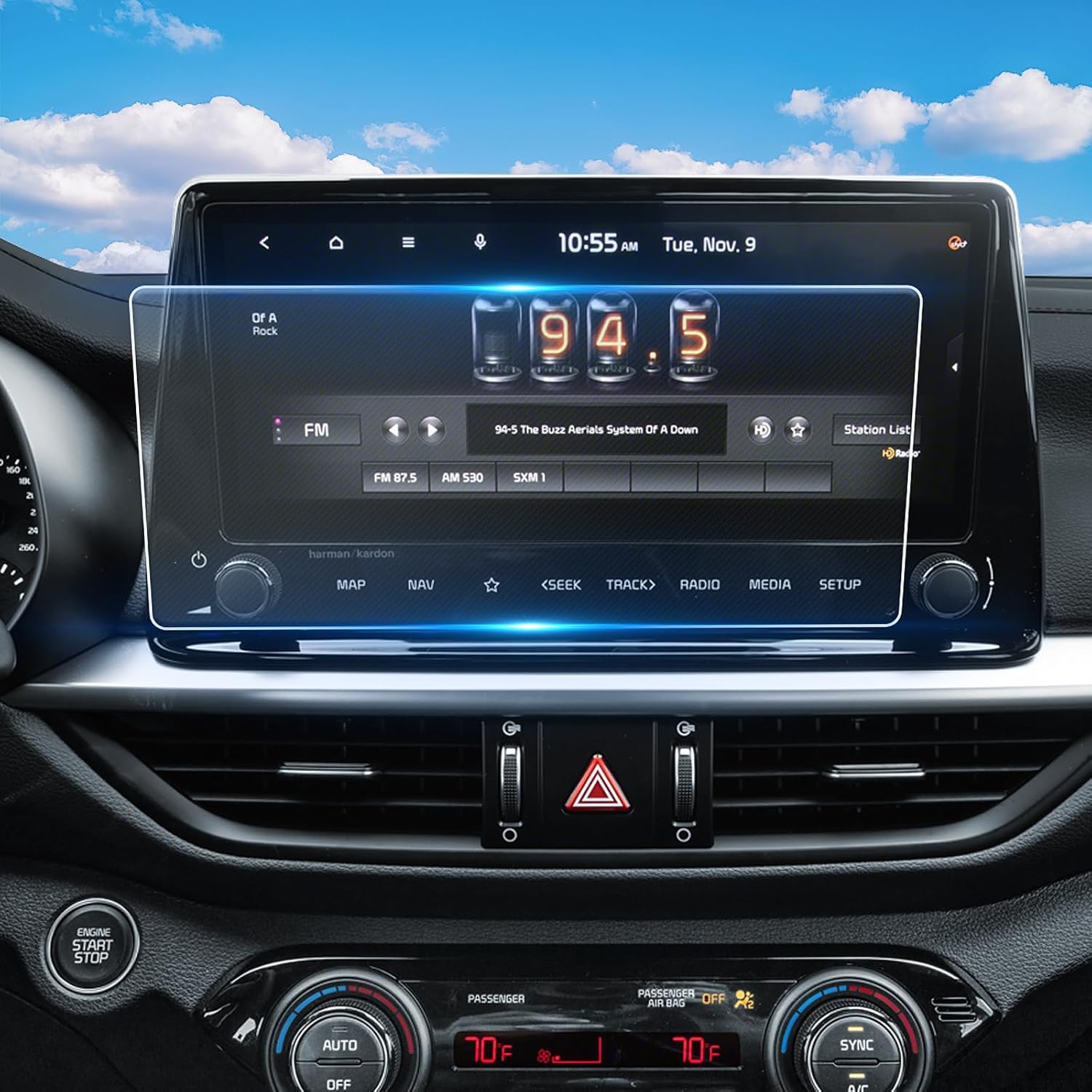 For 2PCS Integrated 2025 2026 Kia K4 12.3 Inch+12.3 Inch Touchscreen Dual Displays High Clarity Screen Protector & - K4 (LX/LXS/EX/GT-Line/GT-Line Turbo) Accessories