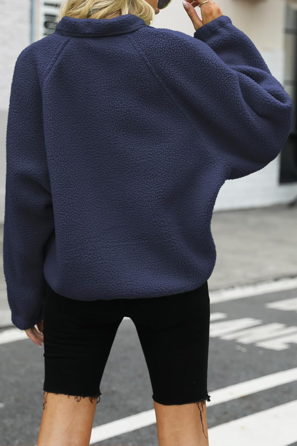 Nirovien Womens Fuzzy Fleece Jacket Button Down Sherpa Coats Casual Winter Warm Outwear with Pockets