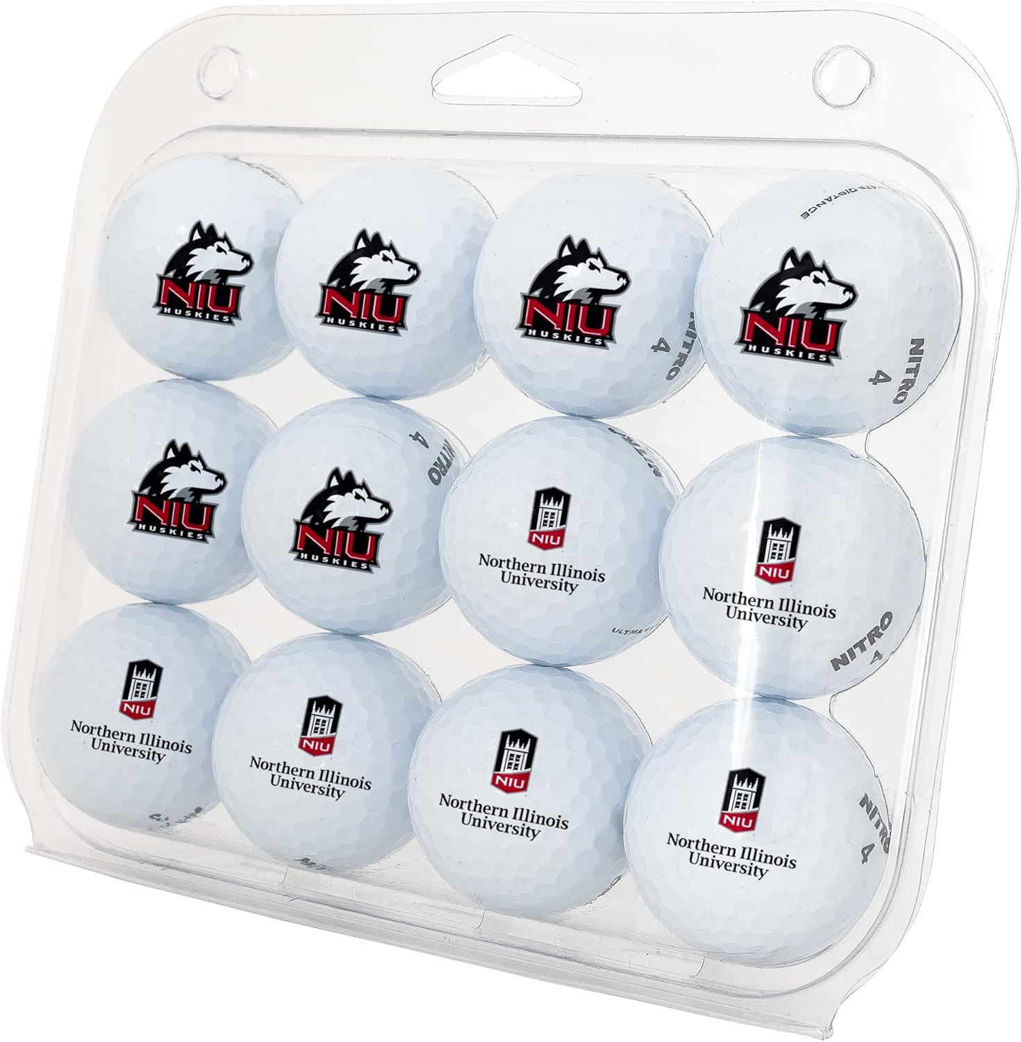 Desert Cactus Northern Illinois University Golf Balls 12 Pack – NIU Huskies Full Color Dozen – Officially Licensed Sport Team Accessory