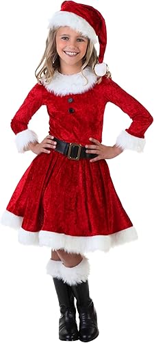 Disfraz de Mrs Claus vestido y sombrero de Navidad rojo Disfraz de Mrs Claus vestido y sombrero de Navidad rojo