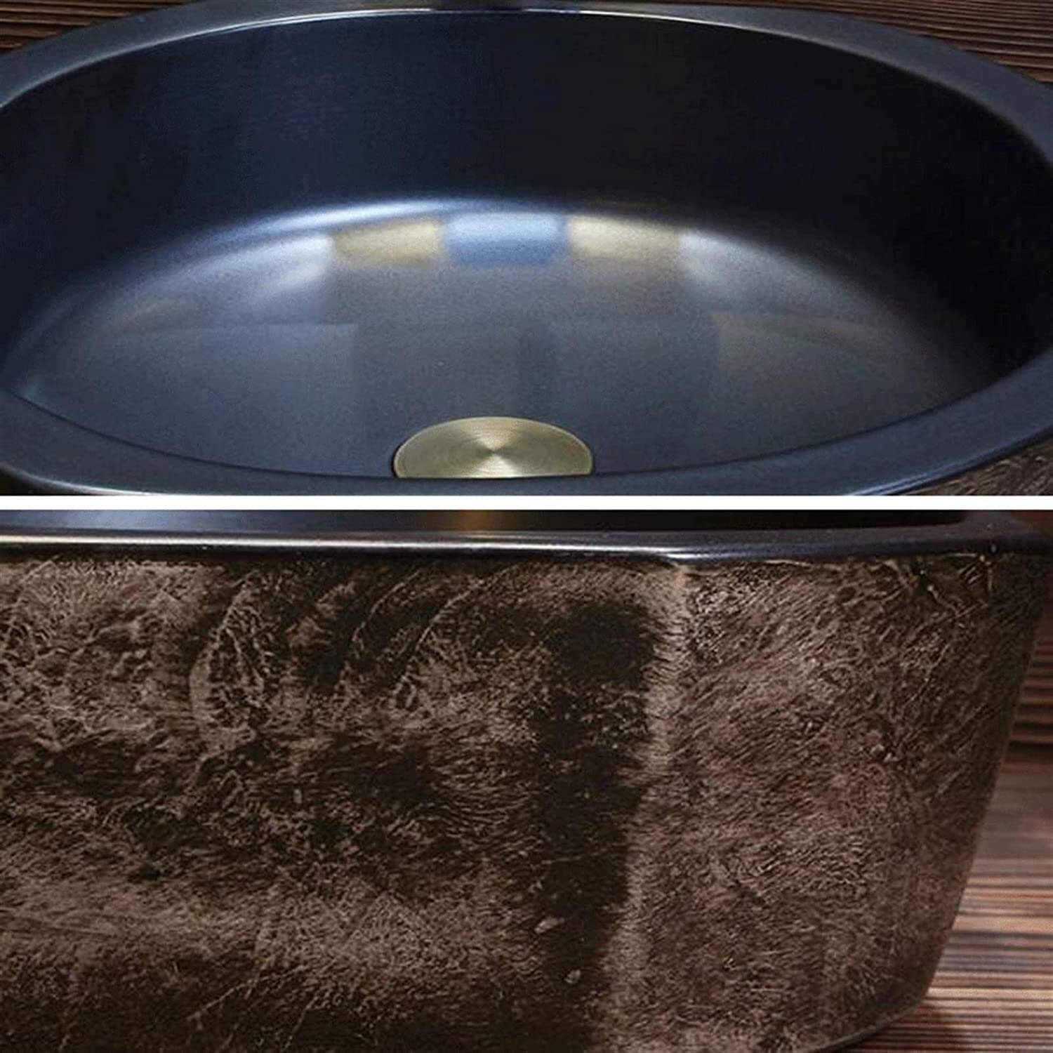 Szafka Pod Umywalkę Z Umywalką, Umywalka Łazienkowa, Umywalka Nablatowa, Umywalka Ceramiczna W Stylu Vintage, Umywalka Nablatowa, 17-Calowa, Nablatowa, Porcelanowa, Grawerowana