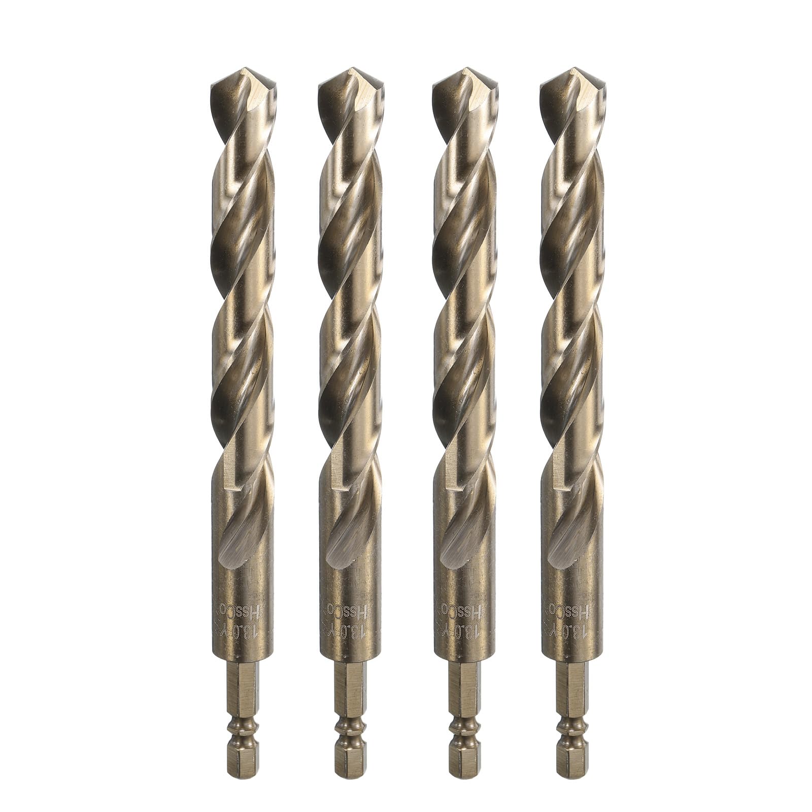 QUARKZMAN 4pz M35 Punta Trapano Elicoidale 13mm Dia 1/4" Attacco Esagonale