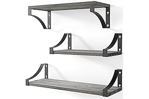 AMADA HOMEFURNISHING Floating Shelves - Practical Storage for Laundry Rooms