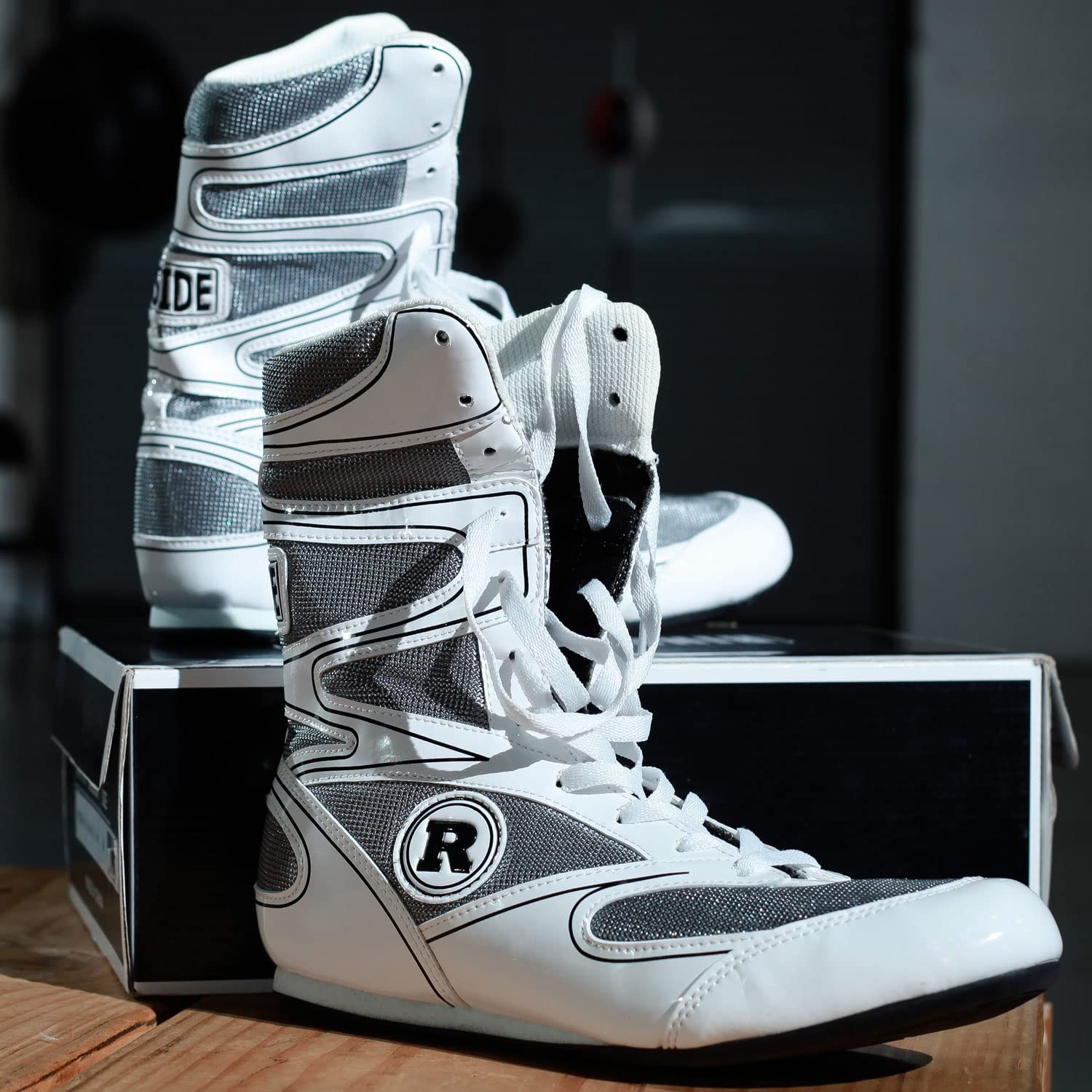 Image secondaire de Chaussures de Boxe Undefeated Ringside - Blanc - Taille 45 EU