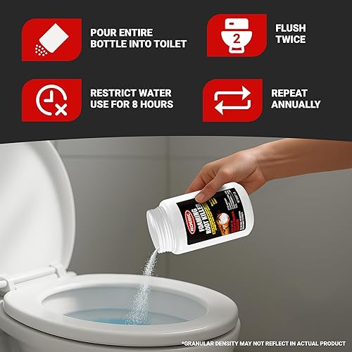 Miniatura 3 de Roebic FRK-1LB mata raíces espumoso, limpia tuberías y detiene el nuevo crecimiento, seguro para todas las fontanerías, 1 libra de color blanco