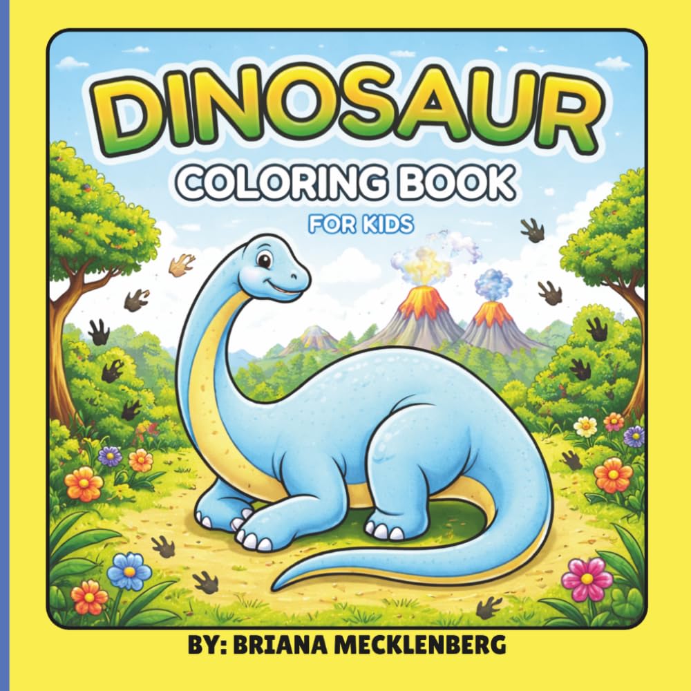 Dinosaur Coloring Book for Kids: A roaring good time with simple dinosaur pages