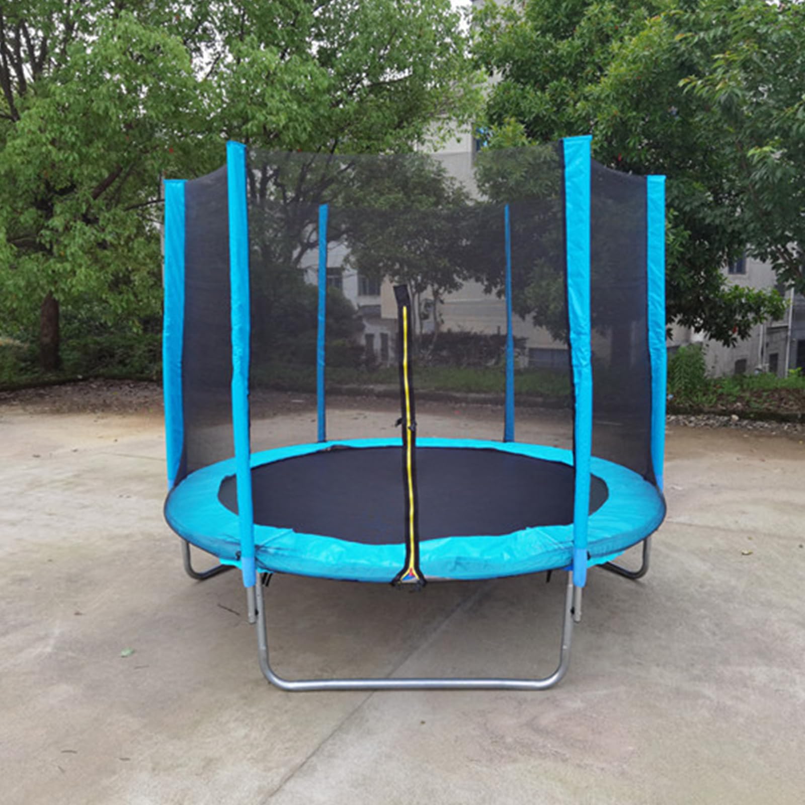 AMZBNEIDI Outdoor Trampoline Replacement Safety, Trampoline Replacement Net, Zippered, Weather &, Multicolor, Multiple Sizes(C,8ft/6poles)