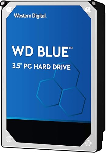 WD Blue WD10EZEX - Disco duro de escritorio de 3.5 pulgadas, SATA 6 Gbs, 7200 RPM, caché de 64 MB, 1 TB (renovado)