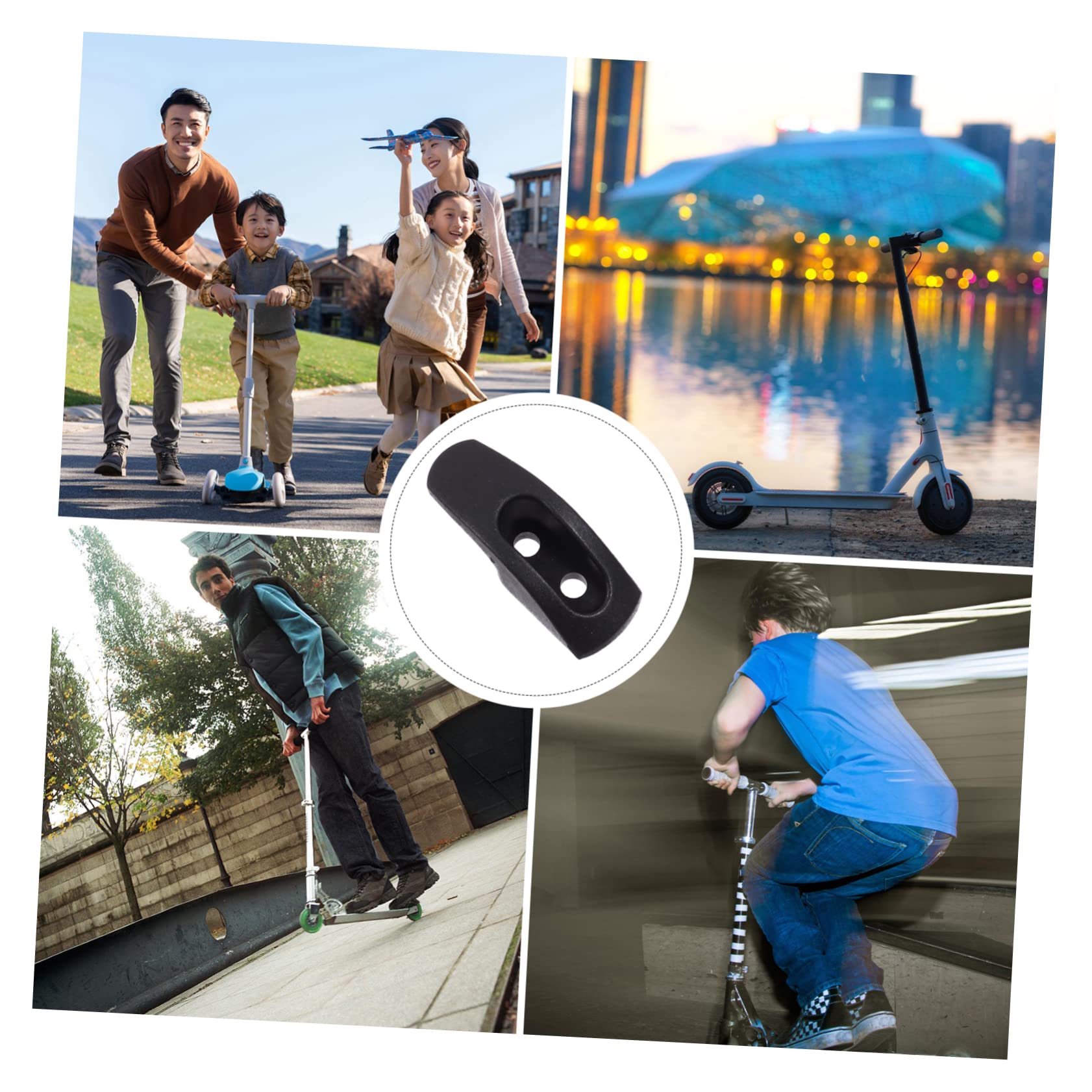BESTonZON 3 Gancio Resistente per Scooter Elettrico Accessorio per Trasportare Casco e Borse Design e Compatibile con Monopattini Elettrici