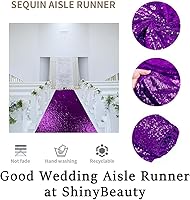 Vista 107 de ShinyBeauty Pasillo de Lentejuelas Negras Brillantes de 2 pies x 15 pies Alfombra Brillante para Bodas, Graduaciones, Fiestas, Alfombra Negra